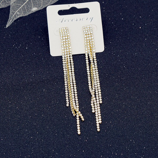 Серьги со стразами "Scattering of Rhinestones", 2 цвета