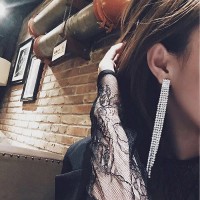 Сережки зі стразами "Scattering of Rhinestones", 2 кольори