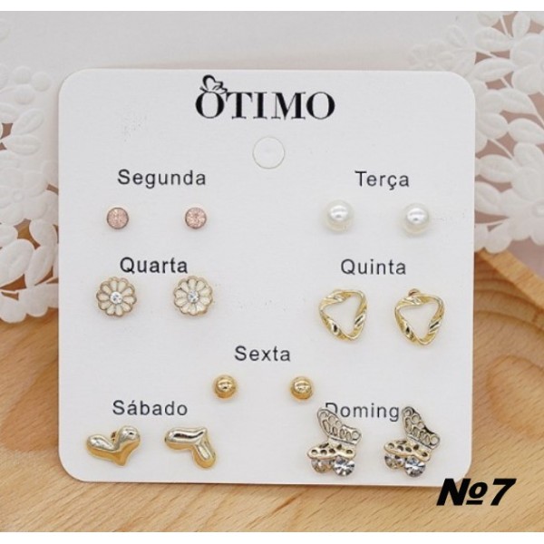 Набор сережек  гвоздиков "Lady Set", разные наборы