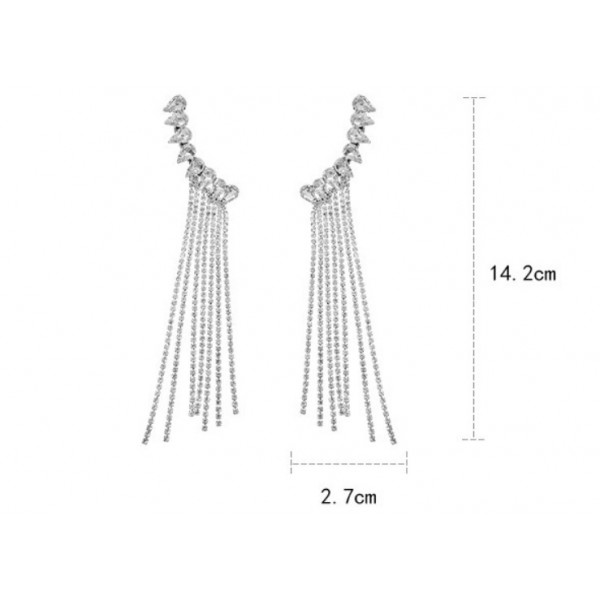 Сережка каффа  "Silver Liberty", срібло 2 шт