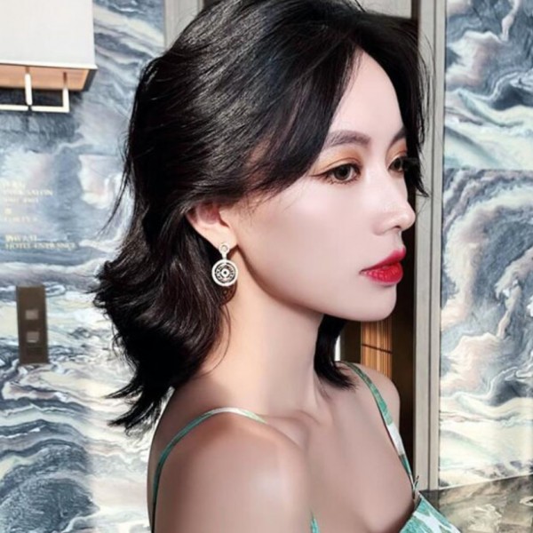 Серьги со стразами "Bum-Bum", золото