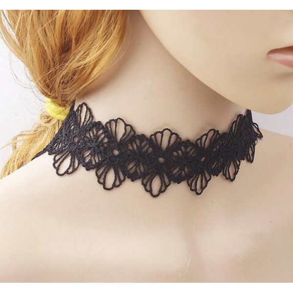 Ланцюжок чокер з мереживом "Tender Sweet", мереживний чокер