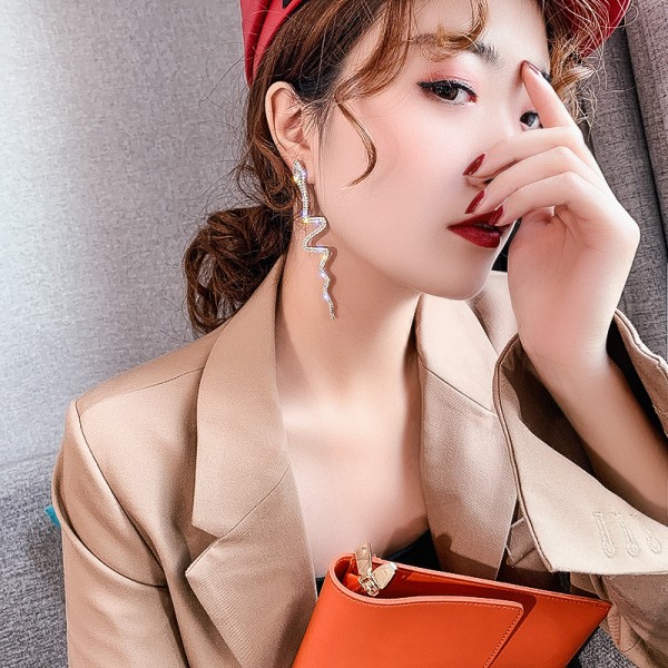 Сережки змійки "Long Snake", 1 пара