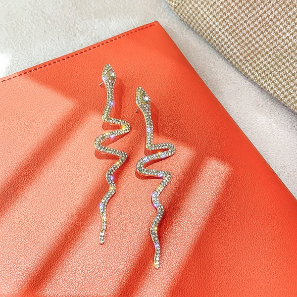 Сережки змійки "Long Snake", 1 пара