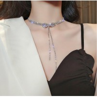 Чокер зі стразами та бантиком "Delicate Bow"