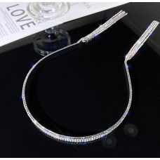 Обруч для волосся зі стразами та нитками "Crazy Shine", обруч для волосся 0,5 см