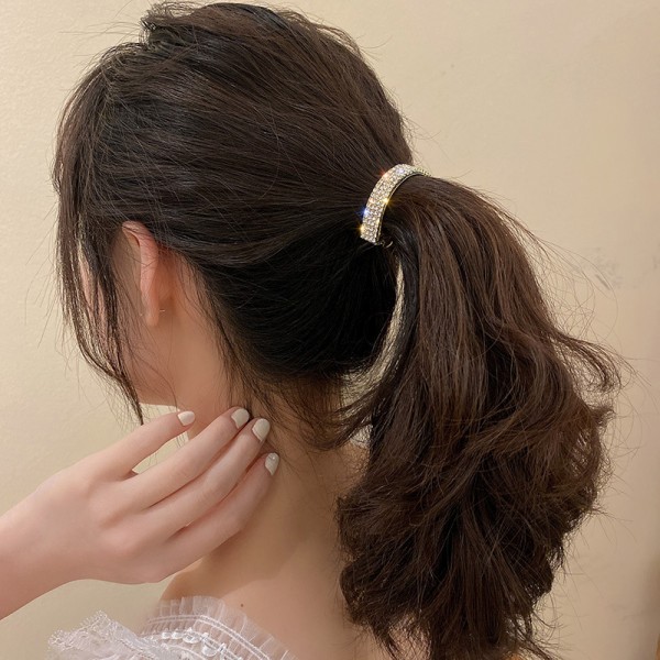 Заколка на хвіст з камінням "Minimal Shine", заколка на хвіст Заколка на хвіст з камінням "Minimal Shine", заколка на хвіст