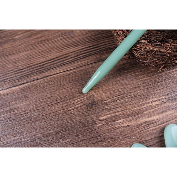 Шкребок ГуаШа Акупунктурна Ручка, зелене скло, 1х12 см Шкребок ГуаШа Акупунктурна Ручка, зелене скло, 1х12 см