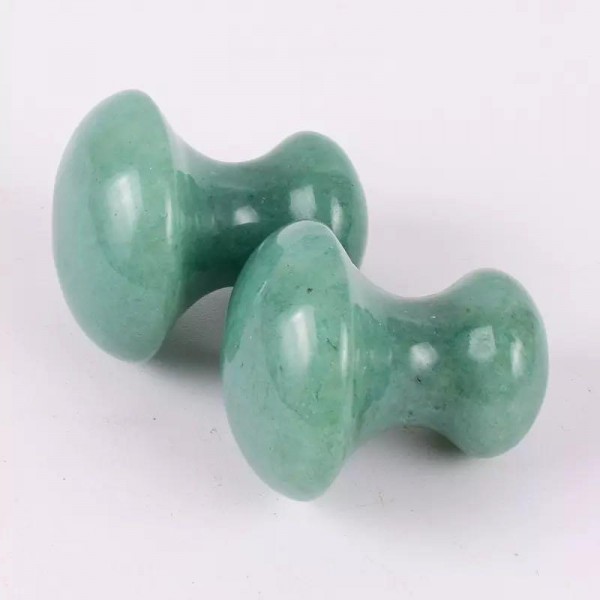 Шкребок ГуаШа Грибок з авантюрину, натуральний авантюриновий масажер ГуаШа, 3,5х3,8 см