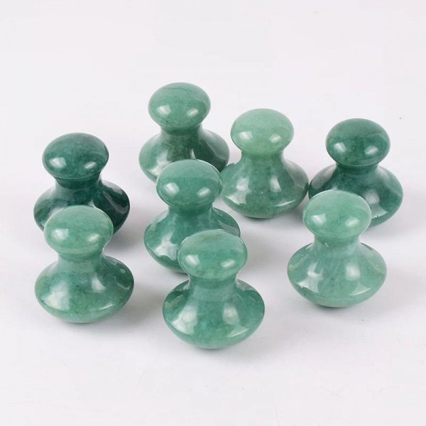 Шкребок ГуаШа Грибок з авантюрину, натуральний авантюриновий масажер ГуаШа, 3,5х3,8 см