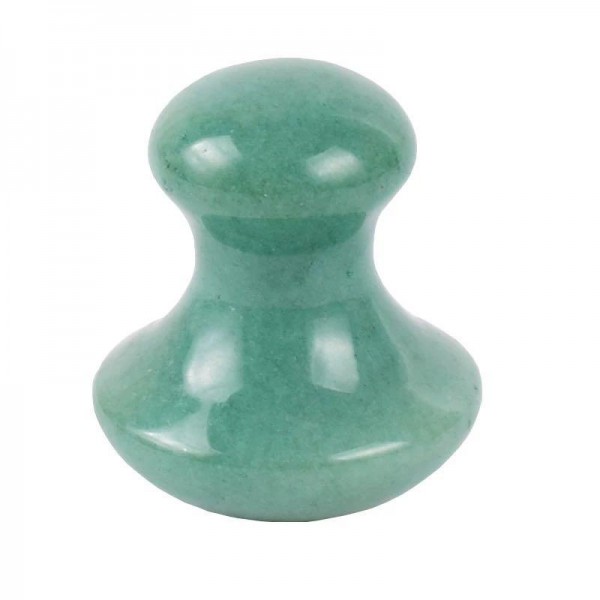 Шкребок ГуаШа Грибок з авантюрину, натуральний авантюриновий масажер ГуаШа, 3,5х3,8 см