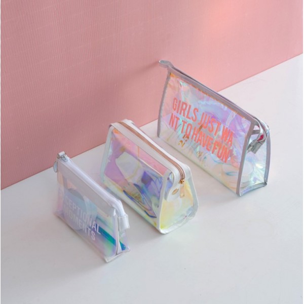 Косметичка-пенал прозора "Girls Just Want To Have Fun" (17х27x6.5 см), 1шт