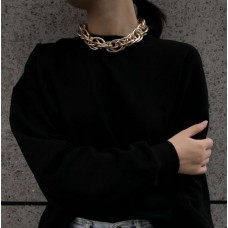 Ланцюжок із великими ланками "Dancing Metal", золото