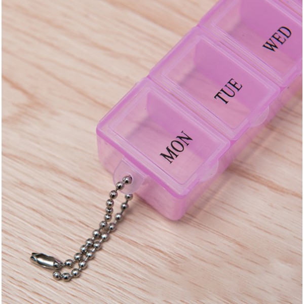 Органайзер для таблеток на 7 відділень JUST, компактний кейс для таблеток на 7 відділень