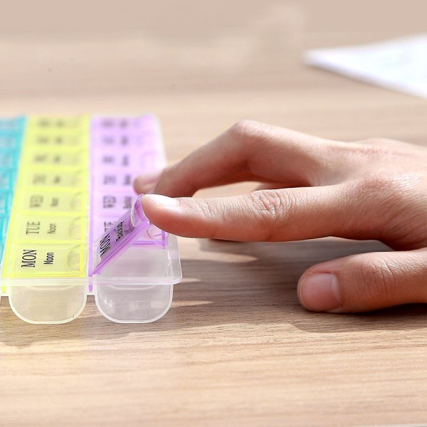 Органайзер для таблеток на 28 відділень, компактна таблетка на 28 відділень