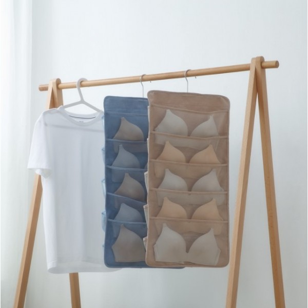 Органайзер підвісний в шафу для нижньої білизни, двосторонній 72х40 см