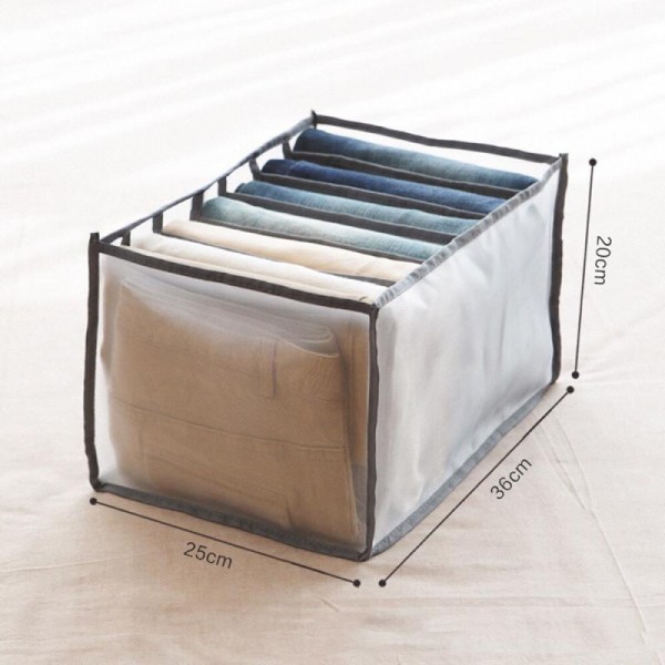 Органайзер для одягу та білизни з перегородками на 7 відділень, 25*36*20 см, 1 шт