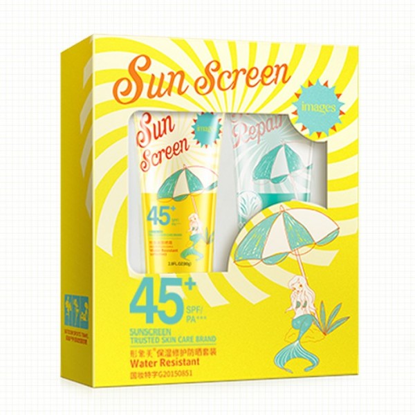 Набір 2в1 IMAGES SUNSCREEN SUNRISE: сонцезахисний крем (80 мл) і гель (60 мл)