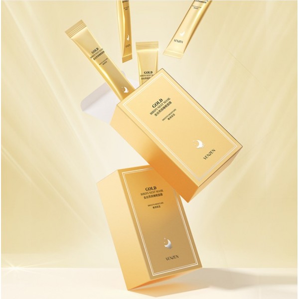 Набір нічних масок VENZEN Gold Bird's Nest Mask з екстрактом золота та ластівчиного гнізда, (4мл * 20шт)