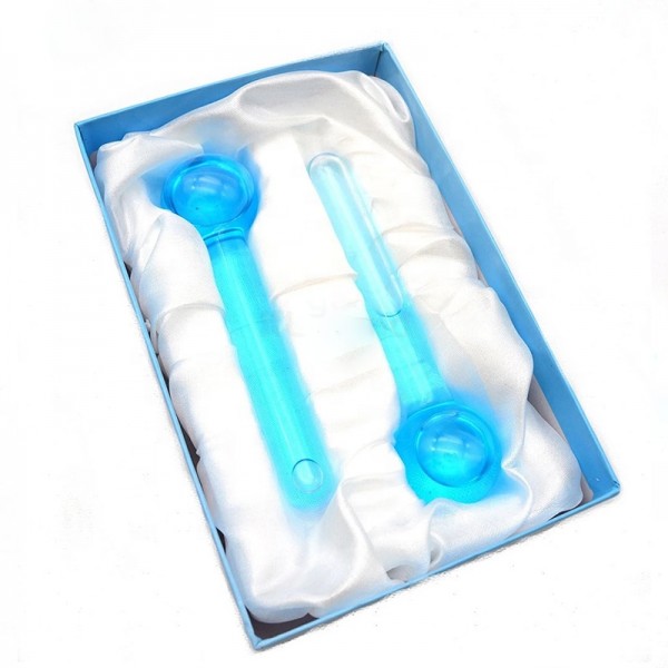 Масажер крижаний GLACIER, міні-кріомасажер для обличчя та тіла KRIO, 2 шт