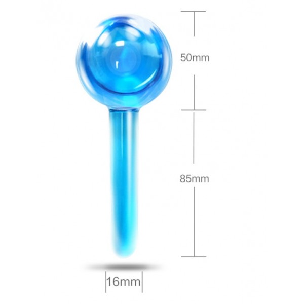 Масажер крижаний, кріосфера, кріомасажер для обличчя і тіла, з резиновою ручкою, 2 шт