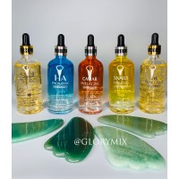 Масажний набір: скребок Гуаша Лапка з авантюрину + сироватка Venzen на вибір (100 мл)