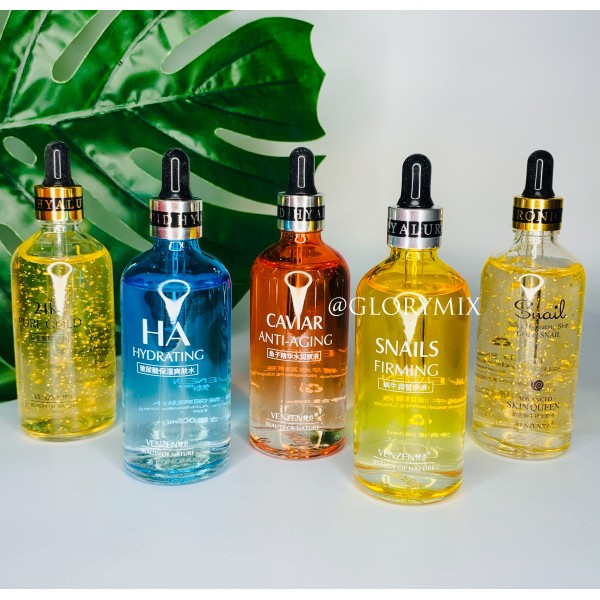 Масажний набір Гуаша Лапка з рожевого кварцу + сироватка Venzen на вибір (100 мл)