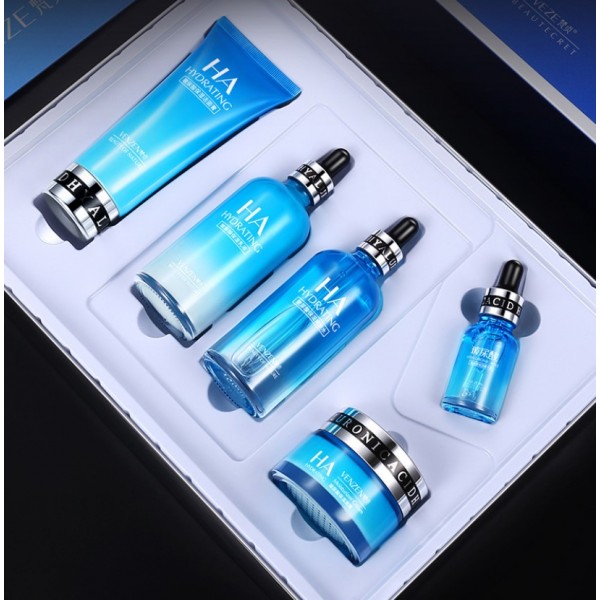 Подарунковий набір VENZEN HA Hydrating, з гіалуроновою кислотою, 5 засобів
