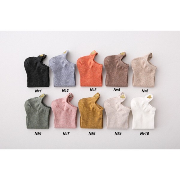 Шкарпетки короткі бавовняні однотонні базові, шкарпетки з сердечками яскраві розмір 36-39, 1 пара