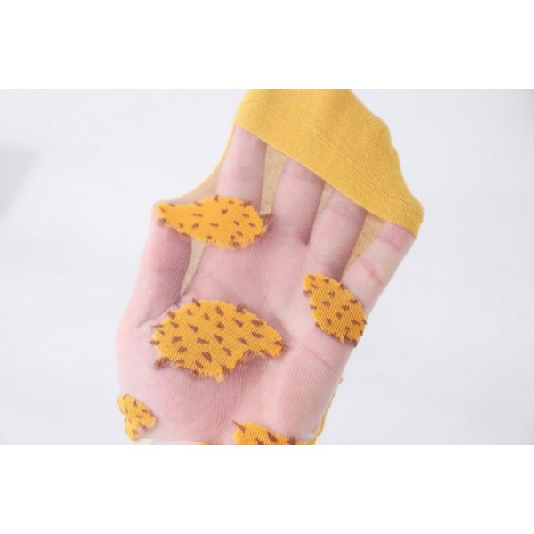 Шкарпетки з фруктами ультратонкі з резинкою, жіночі капронові шкарпетки, розмір 36-39, 1 пара