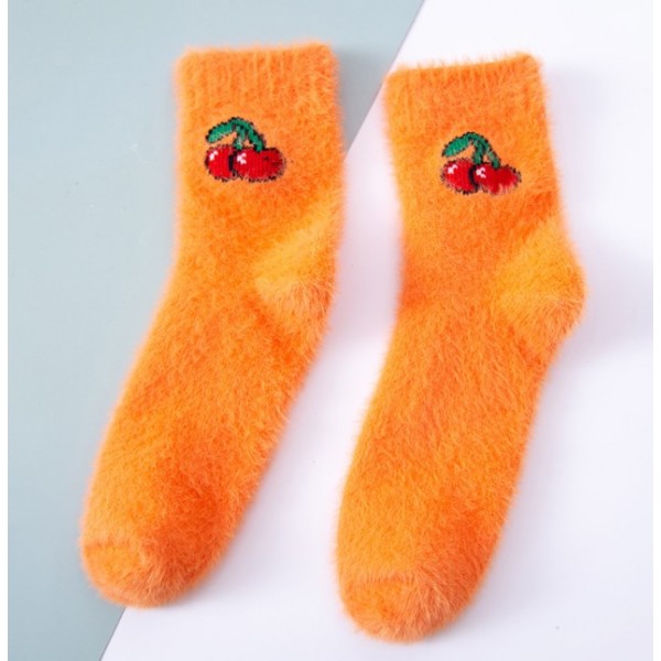 Шкарпетки з фруктами, м'які шкарпетки з фруктами, розмір 36-39, 1 пара
