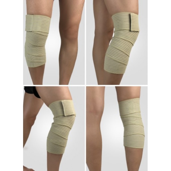 Бандаж еластичний на коліно, для присідань, з липучкою 180 х 7,5 см