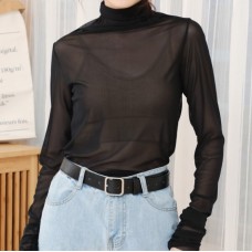 Гольф сітчастий, гольф у сіточку, гольф напівпрозорий, кофточка з горлом у сіточку