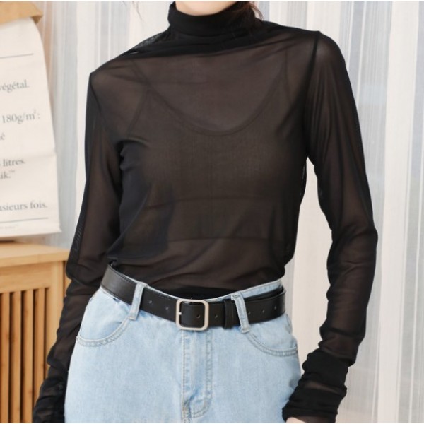 Гольф сітчастий, гольф у сіточку, гольф напівпрозорий, кофточка з горлом у сіточку