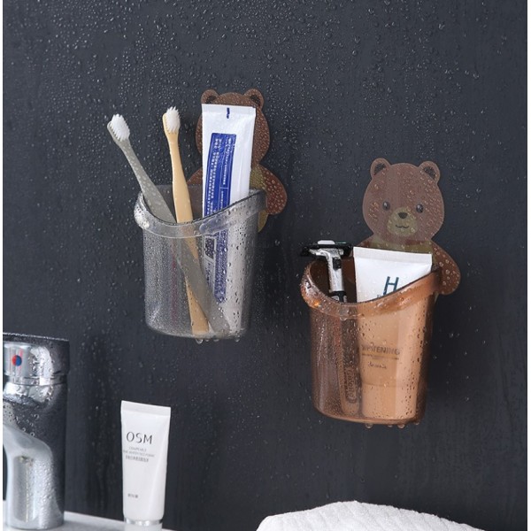 Стакан настінний для зберігання зубних щіток самоклеючий, багатофункціональний самоклеячий стакан для ванної кімнати / кухні