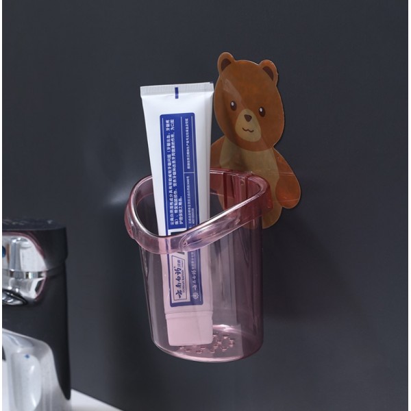 Стакан настінний для зберігання зубних щіток самоклеючий, багатофункціональний самоклеячий стакан для ванної кімнати / кухні