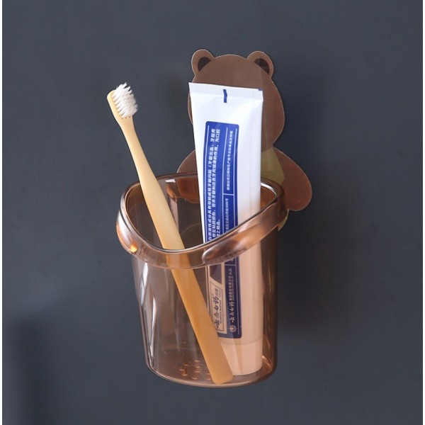 Стакан настінний для зберігання зубних щіток самоклеючий, багатофункціональний самоклеячий стакан для ванної кімнати / кухні