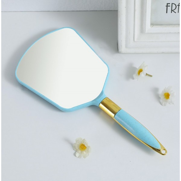 Дзеркало косметичне квадратне з ручкою, різні кольори