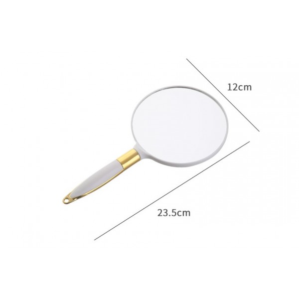 Дзеркало косметичне кругле з ручкою, різні кольори