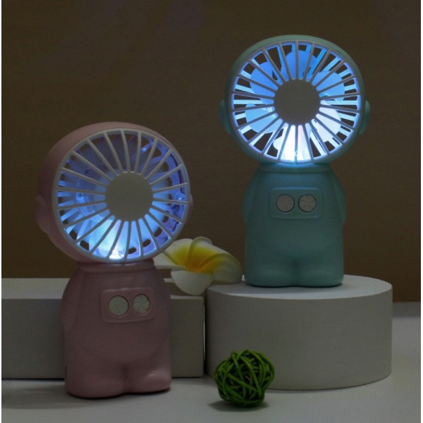 Вентилятор портативний Mini Fan, міні-вентилятор із підсвічуванням, різні кольори