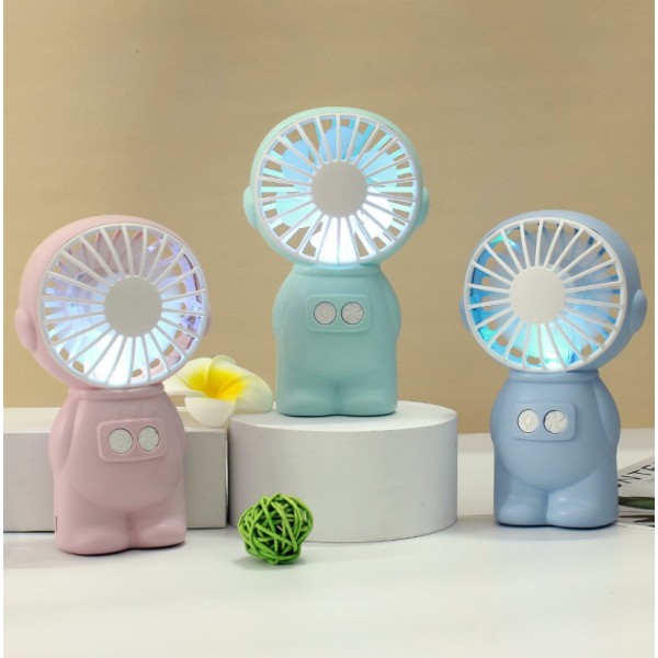 Вентилятор портативний Mini Fan, міні-вентилятор із підсвічуванням, різні кольори