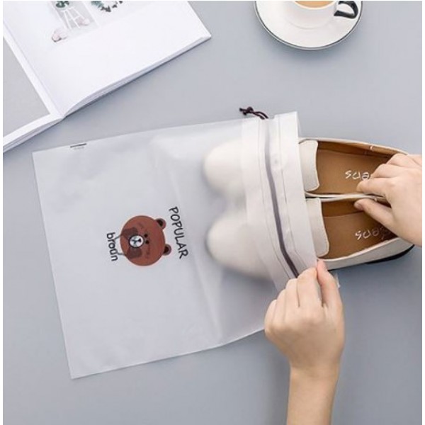 Пакет косметичний на зав'язках Popular Broun 18 х 25 см, 1 шт