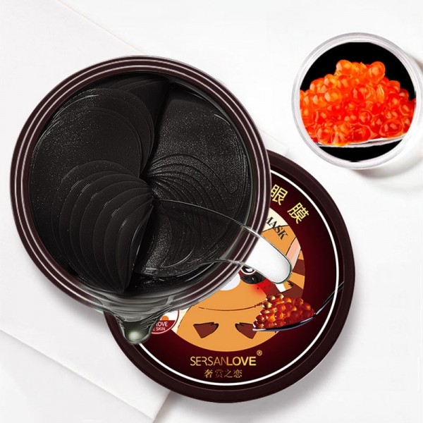 Патчи гидрогелевые SersanLove Caviar Bright Eye Mask с экстрактом икры, 60 штук