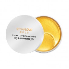 Патчи гидрогелевые Sersanlove Golden Lady Eye Mask Paste с биозолотом, 60 штук