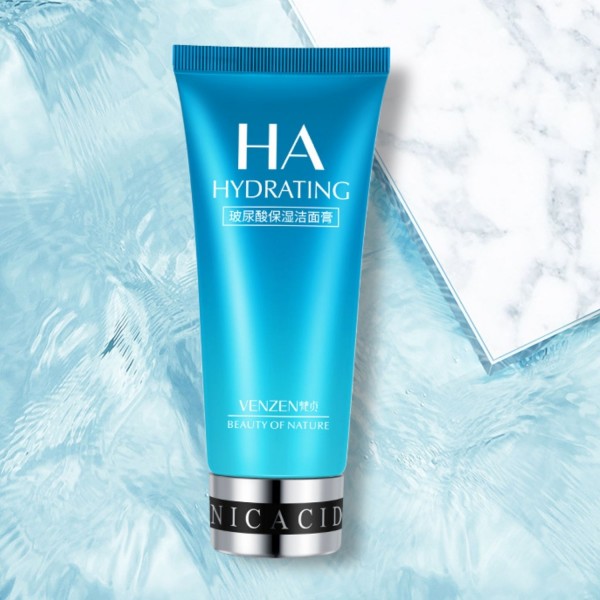 Пінка для вмивання VENZEN HA Hidrating Cleancer з гіалуроновою кислотою, 100 г Пінка для вмивання VENZEN HA Hidrating Cleancer з гіалуроновою кислотою, 100 г