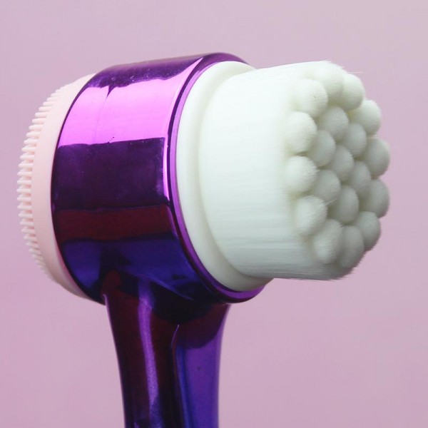 Двостороння щітка для очищення обличчя, 1 шт