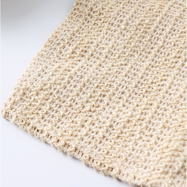 Мочалка з волокон рами (китайська кропива), натуральна еко мочалка з рами