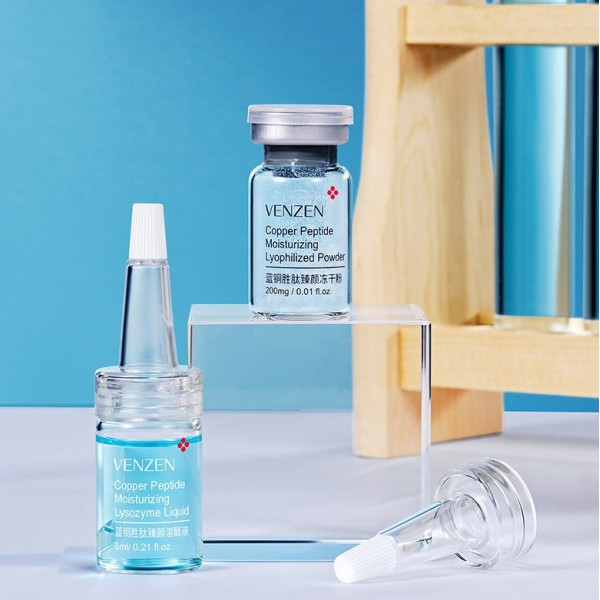 Набор сывороток с медными пептидами Venzen Copper Peptide Moisturizing Lyophilized Powder Combination Набор сывороток с медными пептидами Venzen Copper Peptide Moisturizing Lyophilized Powder Combination