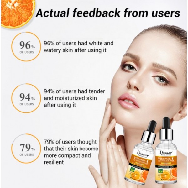 Сироватка для обличчя з вітаміном С, що відбілює Disaar Vitamin З Whiteting Face Serum, 30 мл