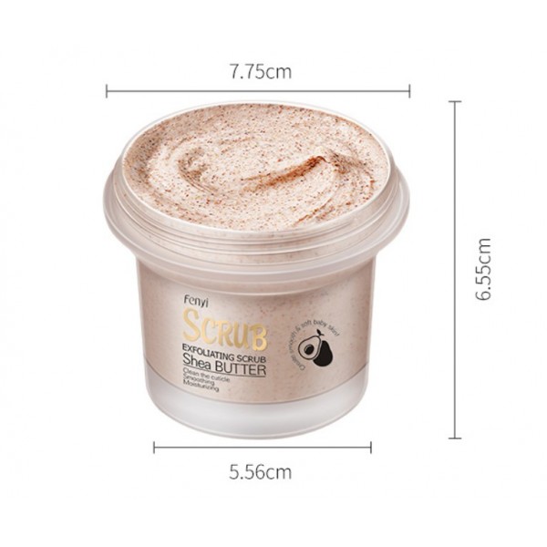Скраб для тіла з маслом Ши Fenyi Exfoliating Scrub Shea Butter Body, зволожуючий, 100 г
